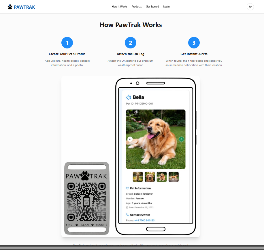 PawTrak visual highlight